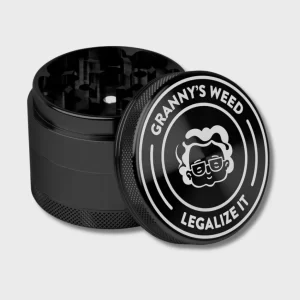 Granny’s Weed Aluminium Grinder 63 mm – 4-teilig mit Pollensieb