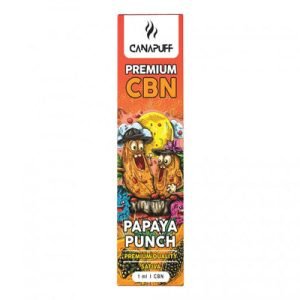 CBN Vape PAPAYA PUNCH 89%  CanaPuff - CBD 89% (1ml)