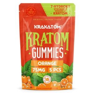 Canapuff - 7-Hydroxy Kratom Gummies - Orange 5 Stück
