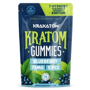 Canapuff - 7 - Hydroxy Kratom Gummies - Blueberry 5 Stück