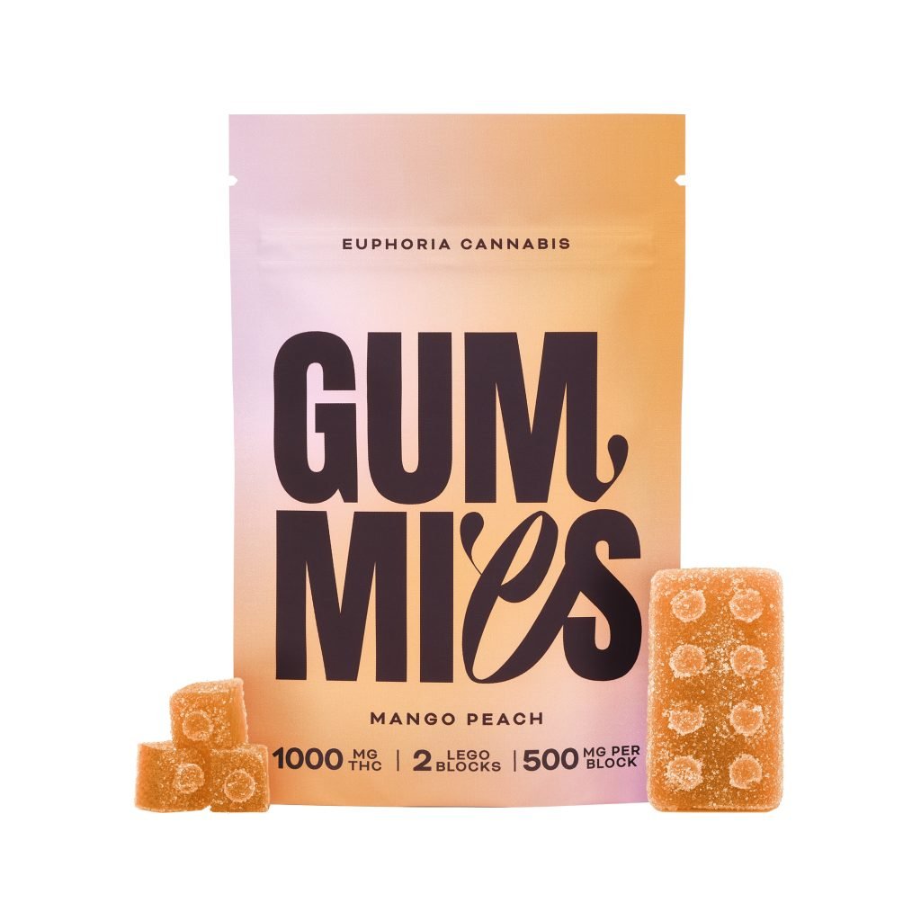 Euphoria Psychedelics – Mango-Pfirsich-THC-Gummibärchen